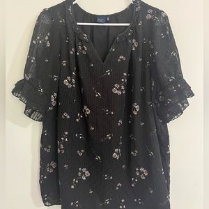 Kaari Blue Floral Blouse